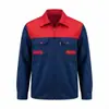 Roupa de trabalho para homens, de manga comprida, personalizável com logotipos impressos, adequada para fábricas de reparo automotivo, conjunto primavera/outono, durável e resistente a manchas