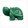 Adornos de piedra de cristal natural, tallado de ágata de tortuga, artesanías de tortuga de longevidad, suministro de adornos de jade