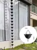 Nueva cadena de lluvia con forma de flor de ocho pétalos, cadena guía de agua de aleación de aluminio para villa, cadena de lluvia de arquitectura antigua, canalón de drenaje para aleros