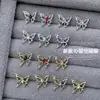 Joias para Nail Art de Borboleta Nova Cor Super Brilhante Diamante Olho de Cavalo Borboleta Oca Estereoscópica Acessórios de Decoração para Unhas de Liga