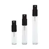 En Stock 2 3ml Botellas de Plástico con Tapa de Presión Portátiles Pequeñas Botellas Vacías de Muestra Botellas de Presión para Dispensar Perfume Botellas de Vidrio con Atomizador para Perfume