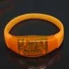 Pulsera luminosa LED vibración activada por voz pulsera fluorescente festival de música pulsera flash concierto pulsera luminosa ABS