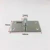 Mola de piso de porta de vidro, extensão do eixo superior, peça de hardware, acessórios de fixação de eixo fixo simples de aço inoxidável