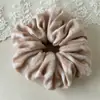 Diadema de Punto Estilo Coreano para Niña Scrunchie Versátil de Hilo Rayado Accesorio para Cola de Caballo Nuevo Otoño e Invierno 2025