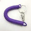 Atacado do Fabricante Chaveiro Cordão de Telefone Colorido Cordão para Celular Corda Elástica Retrátil de Segurança Anti-Perda Corda Elástica de Plástico