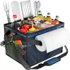 Caja de Almacenamiento para Barbacoa Transfronteriza Impermeable y Resistente al Desgaste Bolsa para Herramientas de Parrilla Tela Oxford Engrosada Caja de Herramientas para Camping al Aire Libre Picnic