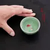 Leia sharp celadon hairtail casa mestre xícara de chá grande capacidade carpa peixe dourado xícara de chá lembrança de viagem pequeno presente