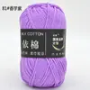 Ovillo de Hilo de Algodón de Leche Acrílico de 4 Hebras para Muñeca Crochet Venta al por Mayor Hilo Tejer Crochet DIY Grosor Medio Hecho a Mano