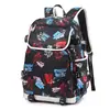Mochilas de Moda Masculinas e Femininas para Negócios de Comércio Exterior, Bolsas Escolares Casuais Estampadas de Grande Capacidade, Bolsas de Armazenamento para Viagem ao Ar Livre para Jovens
