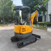Exportado a Francia: Excavadora de Orugas 20U con Bomba de Pistón, Máquina Multifuncional Pequeña de Gancho, Pinza de Pulgar Hidráulica, Excavadora de Uso Múltiple