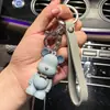 Pingente chaveiro de urso fofo, decoração de carro e bolsa moderna e requintada, chaveiro, pequeno presente, atacado de pequenas mercadorias