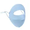 Mascarilla Protectora Solar Facekini para Mujer, Parasol Anti-UV Integral, Mascarilla Protectora Solar Fina de Seda de Hielo para Verano