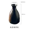 Conjunto de vinho simples estilo japonês, conjunto de vinho de cerâmica estilo vintage com taças de vinho e frasco, copos de licor criativos e acessórios de mesa