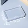 Caixa de Armazenamento Caixa Quadrada Pequena Caixa Quadrada de Plástico Transparente Caixa Quadrada Pequena Caixa de Fones de Ouvido Caixa de Armazenamento de Joias Caixa para Peças Pequenas
