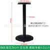 Pés de Mesa de Ferro Fundido, Pés de Mesa de Jantar, Pés Suporte de Crisântemo Côncavo, Pés de Mesa de Ferro, Base Redonda Preta, Estrutura de Mesa de Café, Suporte de Metal