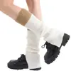Calcetines Caídos Y2K Chica Picante JK Calcetines para Pantorrilla Mujer Otoño Invierno Tejidos de Tubo Largo Bloques de Color Botón Moldeadores de Pierna Calentadores