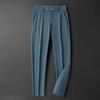Pantalones de Seda de Hielo de Alta Gama para Hombre Verano Pantalones Casuales Delgados Pantalones de Alta Gama Pantalones de Traje para Hombre Pantalones de Verano de Alta Gama para Hombre