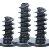 Tornillos Cb de Acero Inoxidable 201 con Cabeza Delgada, Chapado en Zinc Negro, Tornillos Autorroscantes de Cabeza Plana Grande, Sujetadores para Cajas de Equipos Electrónicos