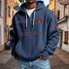 Ropa Nueva para Hombre Transfronteriza 3D Amazon Más Vendida Sudadera con Cremallera Tendencia de Comercio Exterior Sudadera Serie Nueva de la NFL