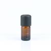 Botella de vidrio marrón graduada para cosméticos, subenvasada, para aceites esenciales, pequeña botella vacía de 5 ml a 100 ml, botella para aromaterapia con tapa antirrobo
