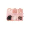 Tachuelas para Piercing de Oreja de Grado Médico, Barras de Oreja de Resina Transparente, Juego de Caja de 6 Compartimentos, Palillos para Orejas, Agujas Antiembozo, Agujas para Orejas, Tachuelas para Cartílago