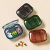 Pastillero Mini Portátil, Tamaño Pequeño, Caja para Guardar y Clasificar Pastillas para Llevar, En Stock, Caja de Medicamentos para Mañana, Mediodía y Noche con 3 Compartimentos