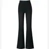 Calça jeans flare moderna e que rejuvenesce, com efeito desgastado, para mulheres, novo estilo outono 2026, calça casual elegante de cintura alta, modeladora, com stretch