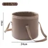 Cubo plegable personalizado para acampar al aire libre, cubo de agua plegable multifuncional para picnic y almacenamiento, cubo plegable portátil para pesca