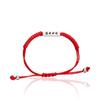 Pulsera Grabada de Acero Inoxidable con Cierre de Posicionamiento, Pulsera Trenzada de Hilo Rojo con Cierre de Posicionamiento, Pulsera Grabada