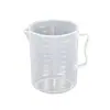 Copo medidor de plástico pp com escala 100 250 500 1000 2000 3000ml béquer balde de pesagem com alça