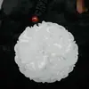 Puesto de jade al por mayor Colgante Chengxiang de Dragón y Fénix de Jade Blanco Afgano para hombre y mujer Colgante de jade de Dragón y Fénix