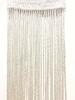 Cortina de alambre plateada antimosquitos para el hogar, ideal para bodas, decoración de pared, sala de estar, 1 mx 2 m.