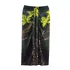 Comércio Exterior Roupas Femininas 2026 Novo Estilo Moda Europeia e Americana Versátil Estampa Floral Saia Envelope 4758054