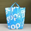 Bolsa de mão de pele de cobra tecida na fábrica grande capacidade filme de impressão colorida saco tecido de publicidade impressão de saco tecido de PP impressão de LOGO