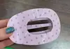 Pinza para el pelo de estampado a cuadros para mujer, nuevo modelo 2026, pinza ovalada hueca para la parte trasera de la cabeza, pinza de pico de pato grande, accesorio para el cabello de alta gama