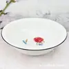 Tazón de ensalada Tanggu de 9.5 pulgadas para toda la vida Tienda de dos yuanes Tazón de cerámica al por mayor Fideos instantáneos con tazón de cerámica gratis para vendedores ambulantes