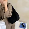 Bolsa tote de camurça para mulheres, outono e inverno, estilo vintage Maillard, bolsa de ombro e debaixo do braço, bolsa niche versátil de grande capacidade para o dia a dia