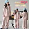 Conjunto de menina primavera e outono novo estilo, moletom estiloso para meninas mais velhas, jaqueta infantil, calças de moletom e calças esportivas da moda para meninas