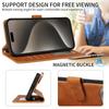 Adecuado para funda de teléfono iPhone 17, funda de cuero para teléfono Apple 17E, cubierta tipo flip antirrobo Samsung S25, Xiaomi