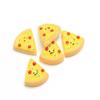 Accesorios de pizza de resina de imitación de comida y juego, funda para teléfono color crema, accesorios de bricolaje, caja de papelería, materiales de joyería hechos a mano