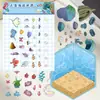 Pegatinas de Paisajismo del Mundo Submarino de Sirenas Mundo Miniatura Escena de Cabaña 3D Descompresión Divertida Decoración DIY Pegatinas Decorativas para Mascotas