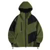 Chaqueta con Capucha a Prueba de Viento, Impermeable, Resistente a Rayones y al Desgaste para Parejas, Temporada Primavera/Otoño 2026, Ropa para Montañismo al Aire Libre