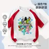 Camiseta de Verão Fina Minecraft para Meninos Manga Curta Tendência Versátil Top Infantil Meia-Manga