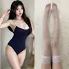 Lingerie Sexy para Entusiastas de Observação de Pássaros, Maiô Peça Única Puro Desejo, Maiô Sexy Fino Transparente com Alça de Seda Leite