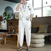 Calças estilo chinês masculinas algodão linho terno verão masculino solto bordado masculino manga curta terno novo top casual