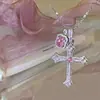 Colar com Pingente de Diamante Brilhante para Mulheres, Novo Modelo 2025, Luxo Leve, Corrente Elegante e Sofisticada para Clavícula, Novo Modelo 2025, Luxo Leve, Design de Nicho