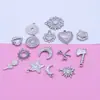 Ventas Directas de Fábrica Acero Inoxidable Presión de Aceite Luna Cuerno Colgante Pulsera Collar Joyería DIY Accesorios Diseño de Nicho