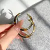 Pendientes Franceses con Estampado de Leopardo Pendientes Grandes de Aro 2025 Nuevo Estilo Caliente Pendientes de Gama Alta Adecuados para Caras Redondas Círculos para Mujer