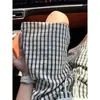 Shorts a cuadros de secado rápido estilo americano para hombre, shorts deportivos de playa casuales de verano holgados a cuadros para parejas