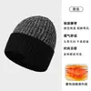 Chapéu de Tricô Outono e Inverno Chapéu de Lã Masculino Amazon Novo de Camada Dupla com Forro de Fleece Quente e Resistente ao Frio Versátil Chapéu de Tricô